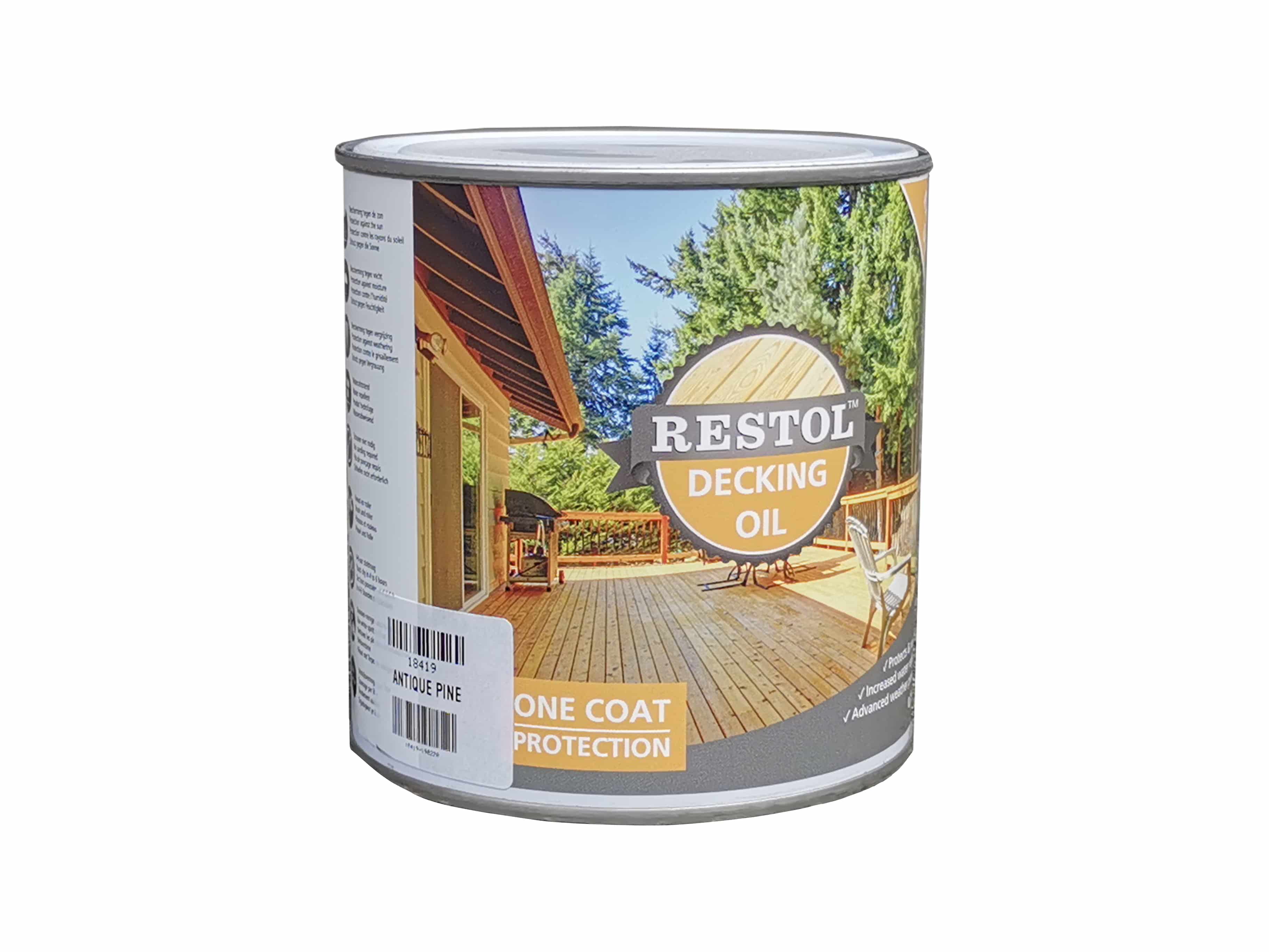 Restol Decking Oil | Antique Pine | 0.75 L